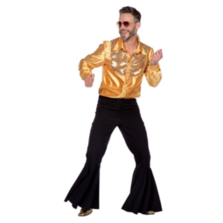 70'er Disko Skjorte Guld