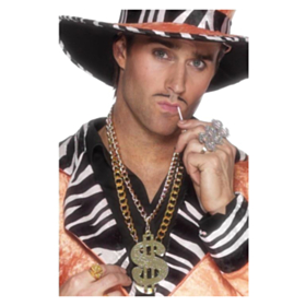 Dollar Halsk&aelig;de Guld