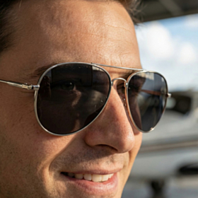 Aviator Solbriller Sølvstel