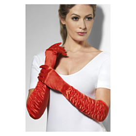 Lange Divahandsker Rød