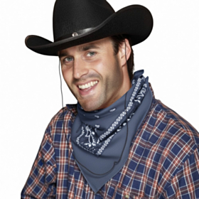 Cowboytørklæde Bandana Blå
