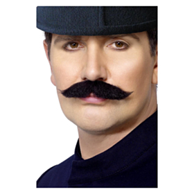 Selvklæbende Moustache Sort