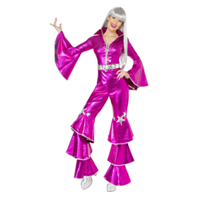 Pink 70'er Dancing Queen Kostume