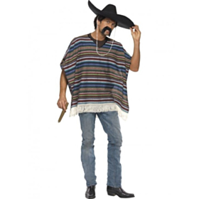 Autentisk Poncho Kostume