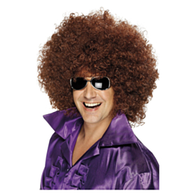 Kæmpe 70'er Afroparyk Brun