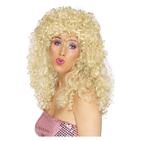 Lang 80'er Paryk Blond