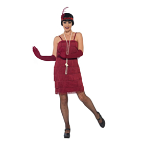 Kort Charlestonkjole Rød