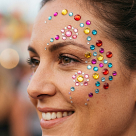 Regnbue Ansigts Sten