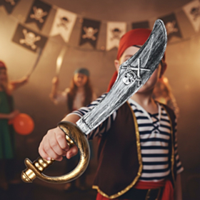 Pirat Sværd Guld/Sølv