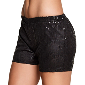 Paillet Hot Pants Sort