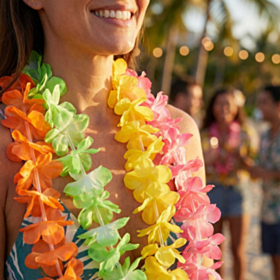 Hawaiikranse Sæt Multifarvet