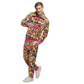 Street Art Dude UV Træningsdragt Kostume