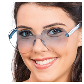 Hjerte Solbriller Blå