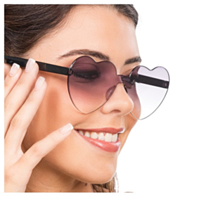 Hjerte Solbriller Sort