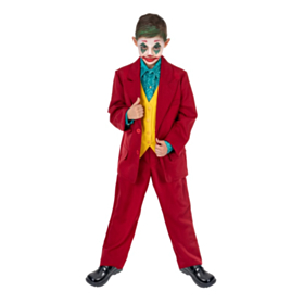 Joker Børnekostume Rød
