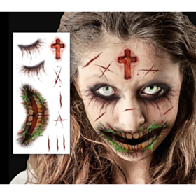 Zombie Falske Ansigtstatoveringer