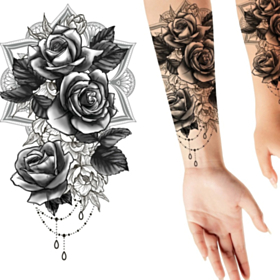 Roser Falsk Tatovering