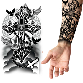 Gotisk Kors Falsk Tatovering