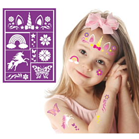 Enhjørning Makeup Skabelon