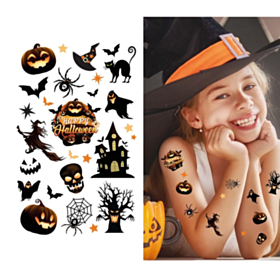 Spooky Halloween Falske Tatoveringer