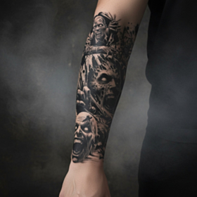 Zombie Arm Falsk Tatovering