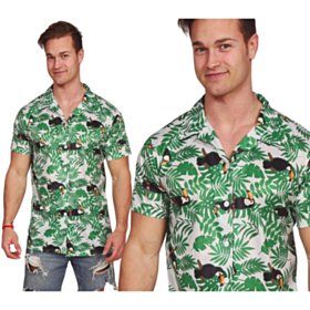 Palmetræ & Tukan Hawaiiskjorte