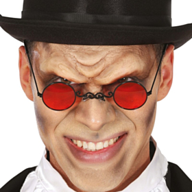 Retro Vampyr Briller Rød