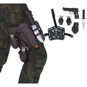 Politi Våben Legetøjssæt Sort