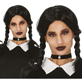 Gotisk Fletningeparyk Sort