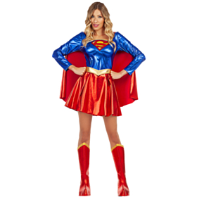 Supergirl® Kostume Metallisk