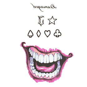 Suicide Squad® Joker Falske Tatoveringer