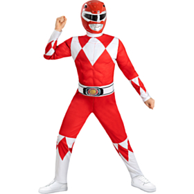 Power Rangers® Rød Børnekostume