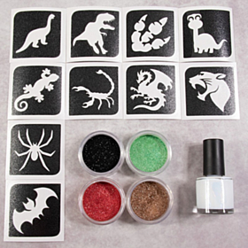 Dino Glitter Tatoveringer