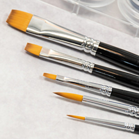 Grimas Makeup Pensler Rund/Flad