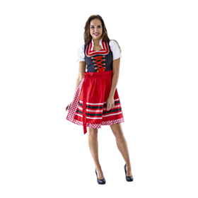 Dirndl Polka Rød