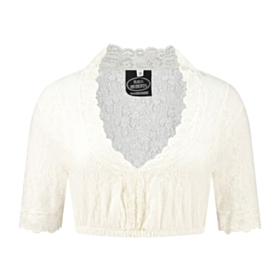 Dirndlbluse Naturhvid