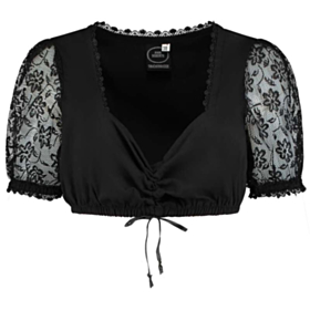 Dirndlbluse Sort