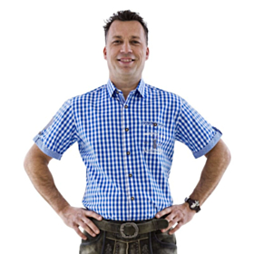 Ternet Herre Skjorte Blå/Hvid