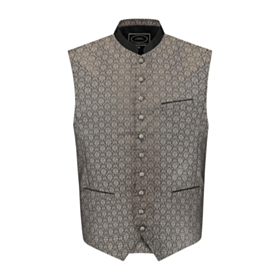 Tyrolervest Jacquard Grå