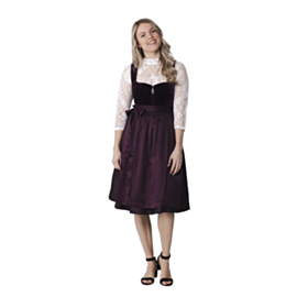 Dirndl Traditionel Aubergine