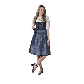 Dirndl Jacquard Blå Glimmer