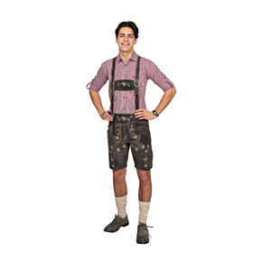 Lederhosen Antracitgrå