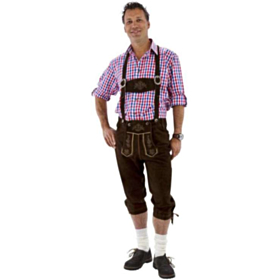 Lederhosen Deluxe Mørkebrun