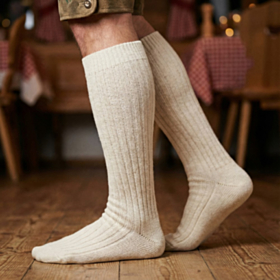 Tyroler Knæstrømper Naturhvid