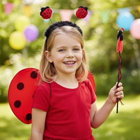 Mariehøne Tilbehørssæt Børnekostume
