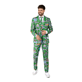 Suitmeister® Carpet City Green Jakkesæt