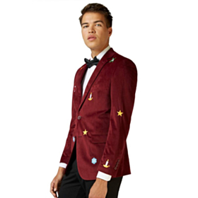 Opposuits® Christmas X-Mas Icons Blazer Bordeauxrød