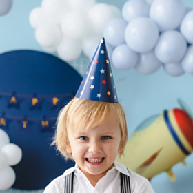 Stjerne Festhatte Blå