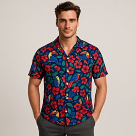 Papegøje Hawaiiskjorte