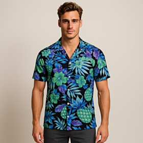 Tropical Pineapple Hawaiiskjorte